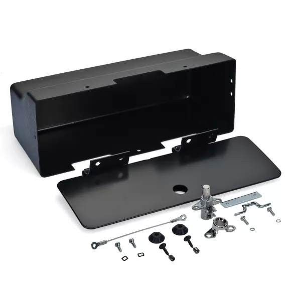 Complete Glove Box Kit with Door Hinges, 66-77 Ford Bronco